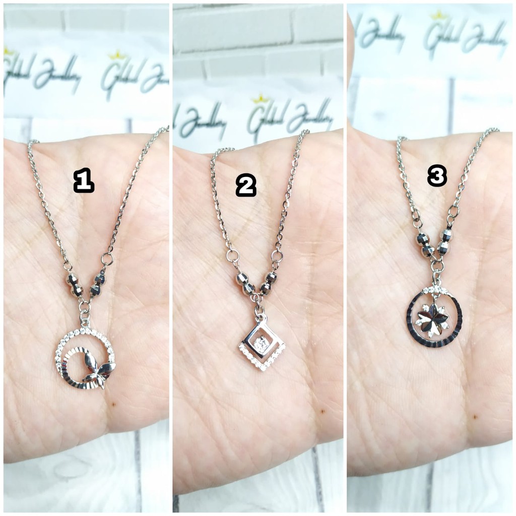 KALUNG KOYE LIONTIN VARIASI PERAK ASLI S925 GLOBAL JEWELLERY CK025