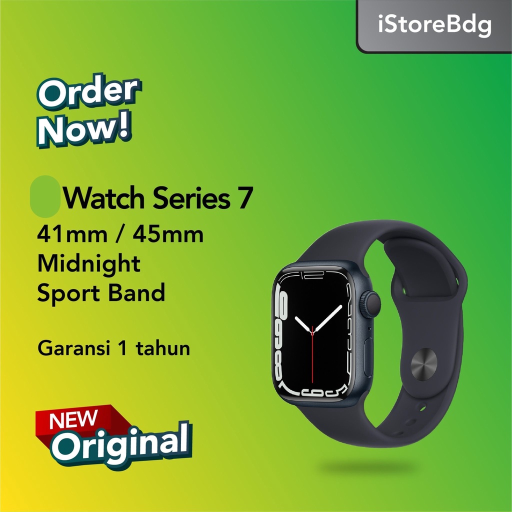 Watch Series 7 41mm 45mm Midnight with Midnight Sport Band