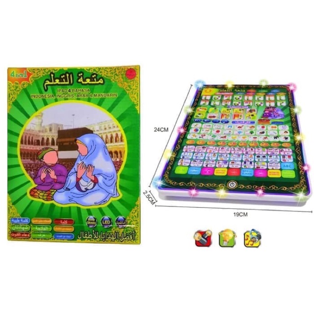 MAINAN IPAD 4 BAHASA PLAYPAD MUSLIM  NO.JJ-002