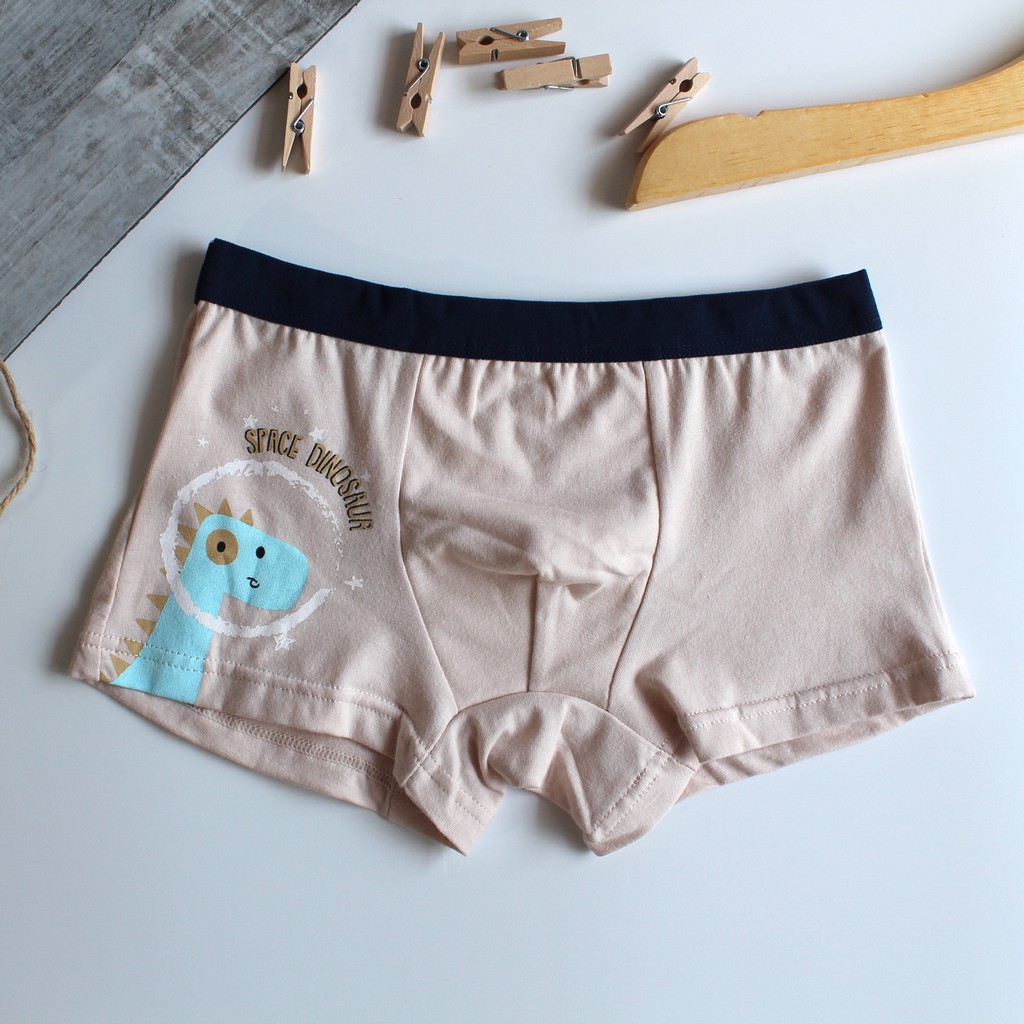 Celana Dalam boxer anak laki laki bahan katun import isi 4 pcs dengan ziplock pouch Boxer anak laki