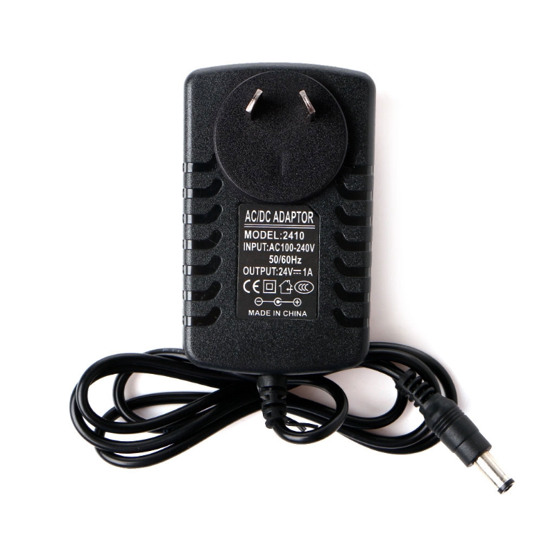 AUS Adaptor AC 100-240V ke DC 24V 1A Plug US / EU / AU / UK untuk Pembuat Kabut Ultrasonik