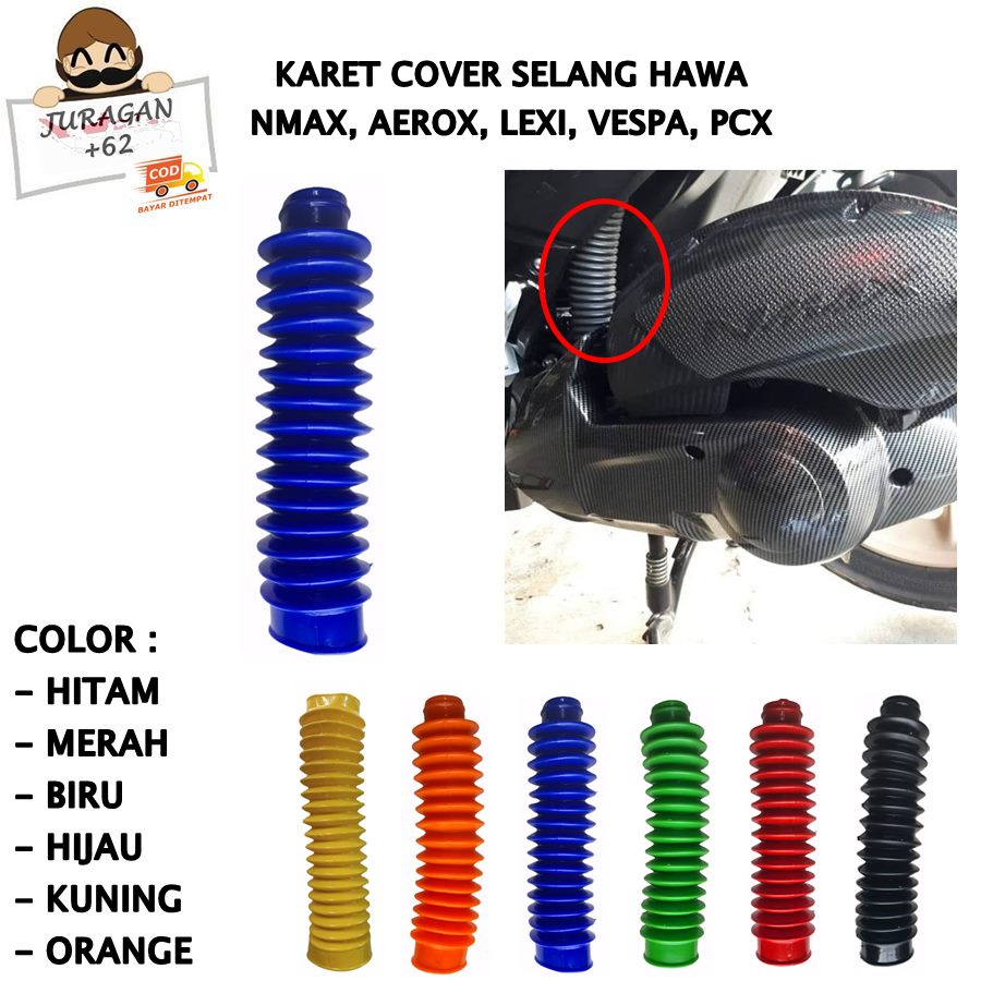 COVER SELANG HAWA SELANG HAWA KARET SELANG HAWA NMAX KARET PELINDUNG SELANG HAWA FILTER AEROX LEXI