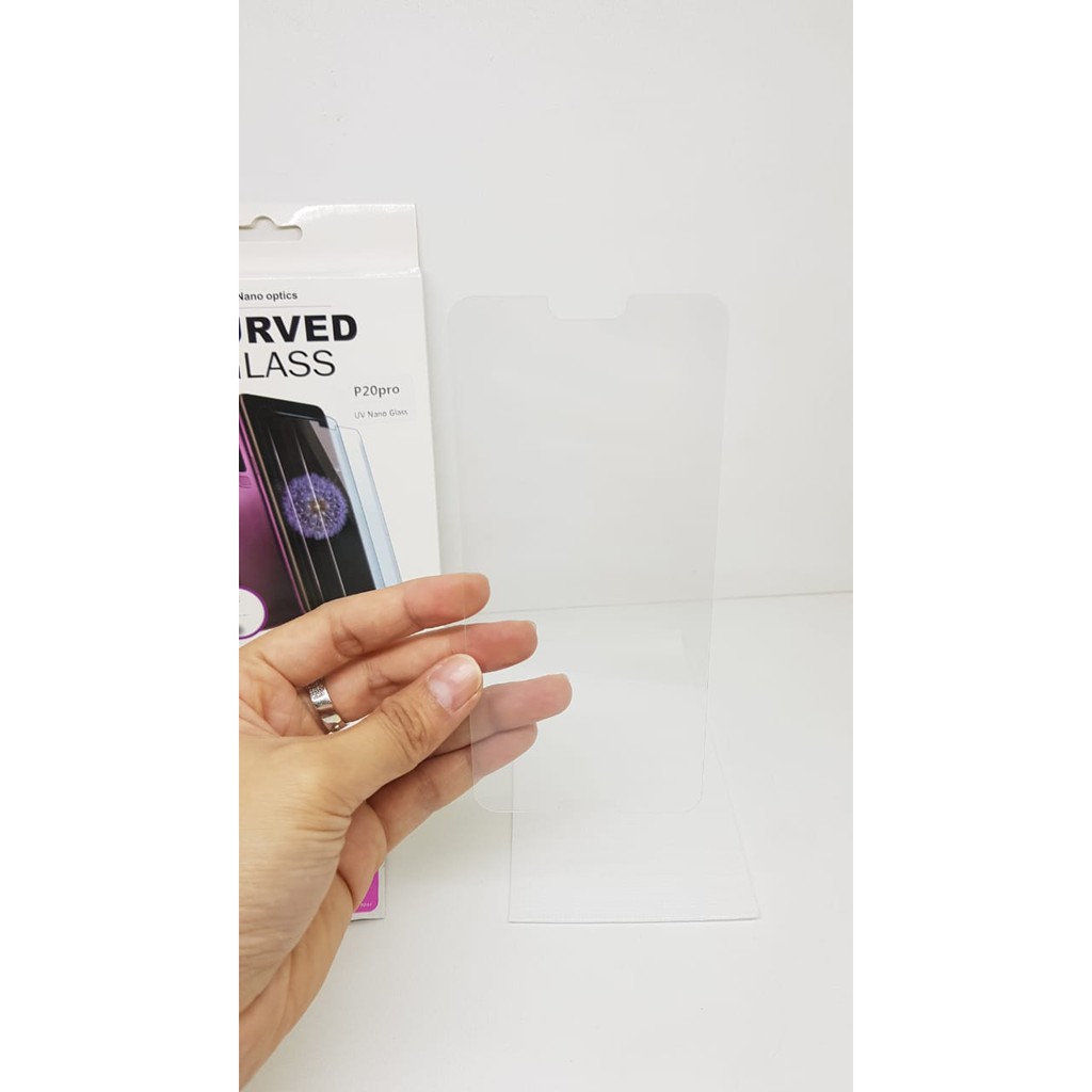 UV Glass Huawei P20 Pro 6.1 inchi Tempered Glass Huawei CLT L09 CLT L29 TG 3D Curve FULL SCREEN