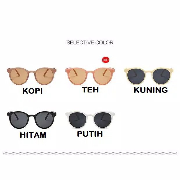 GO! 175 KACAMATA HITAM FASHION KOREA PRIA WANITA UNISEX AKSESORIS SUNGLASSES KACA MATA BESAR COD