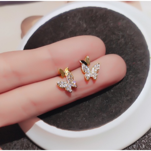 Anting Mutiara Bahan sterling silver Gaya Korea Untuk Wanita