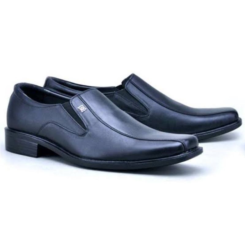 sepatu pantofel guru atau santri gontor putra kulit sintetis