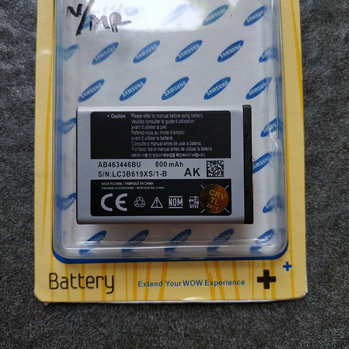 Baterai Samsung C140 / E250 / C3303 / E2652 / X200 AB463446BU BATTERY