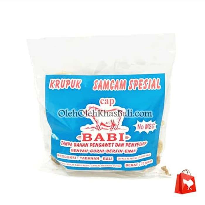 

Krupuk Kulit Babi (Rambak) cap Babi - 70gr