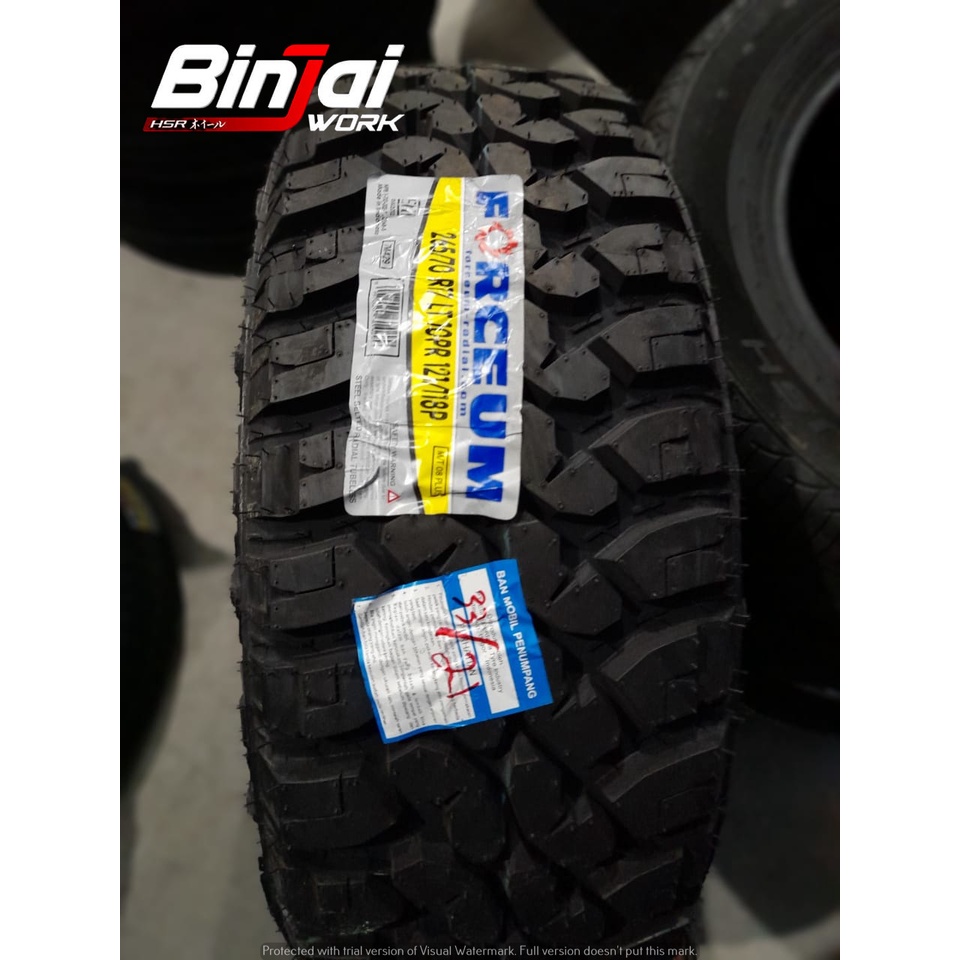 Ban Mobil Offroad Pajero Fortuner Ring 17 FORCEUM M/T 265 70 R17 murah - Kembangan tahu