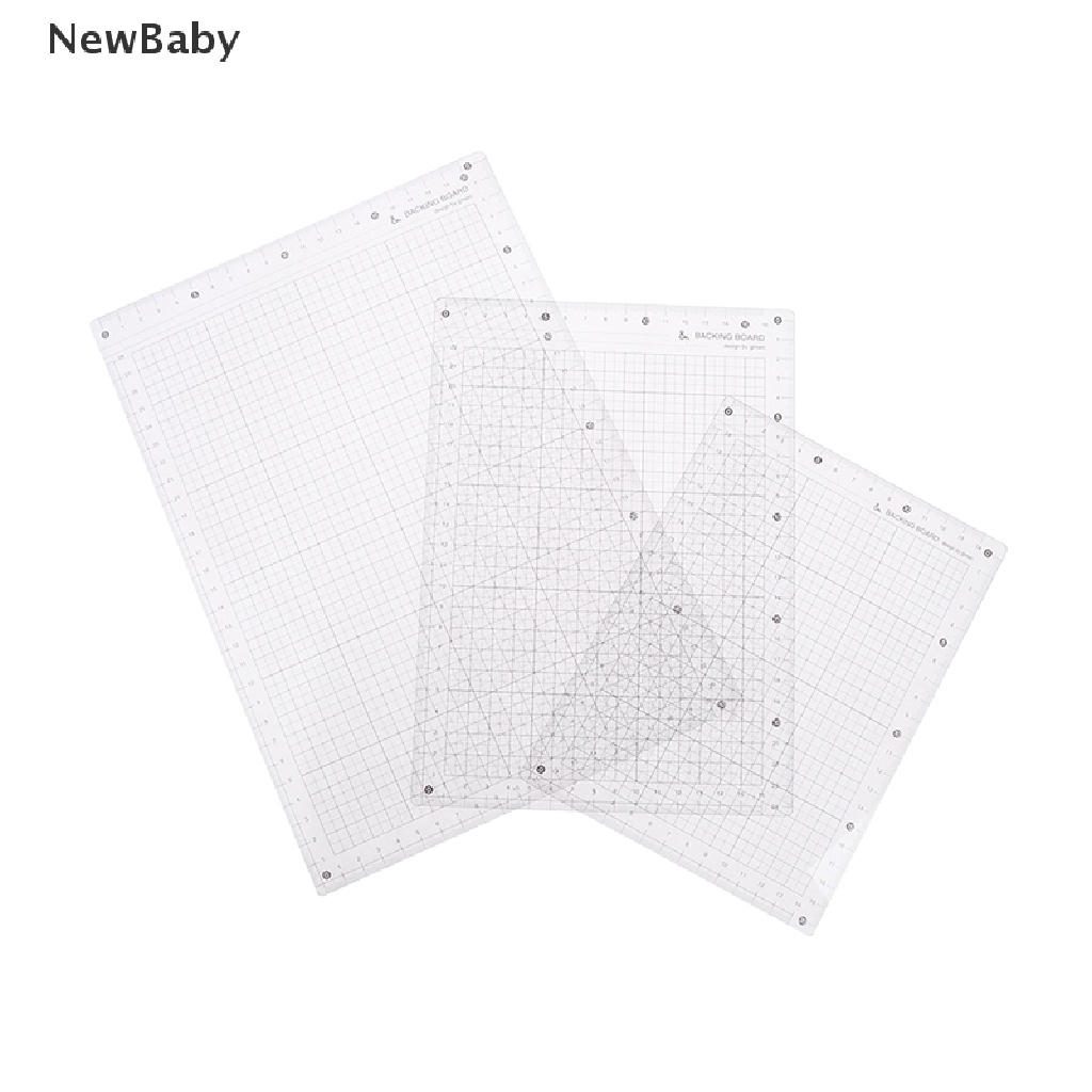 NewBaby A4 B5 A5 PVC Students Writing Desk Pad Transparent Ruler Board Measuring Supplie ID