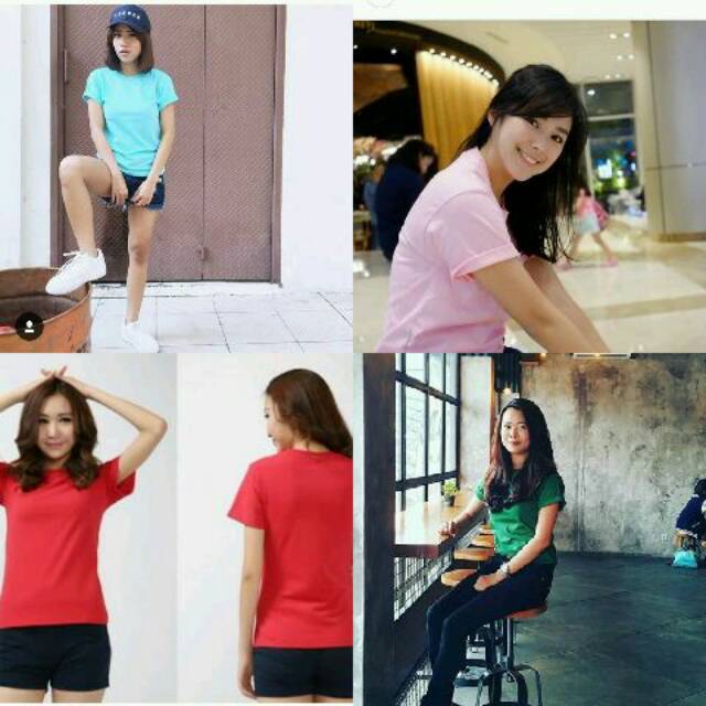 Kaos Polos Pria Wanita O-neck Baju Polos Murah