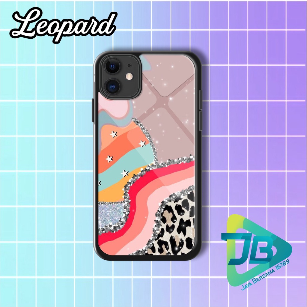 HARDCASE 2D GLOSSY LEOPARD OPPO VIVO XIAOMI SAMSUNG REALME IPHONE ALL TYPE JB5111