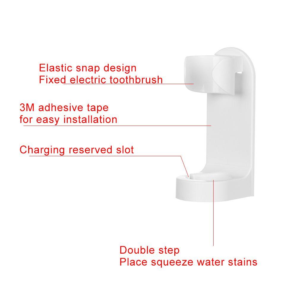 SUYO Tempat Sikat Gigi Elektrik Tempel Dinding Bermanfaat Hemat Ruang Bracket Penyimpanan Home Protect Brush Head