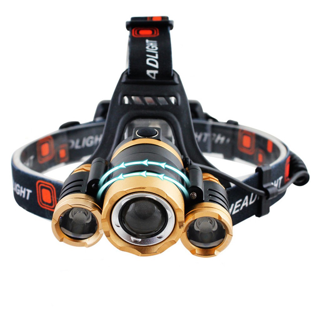 TaffLED Senter Headlamp Cree XM-L 3T6 15000 Lumens