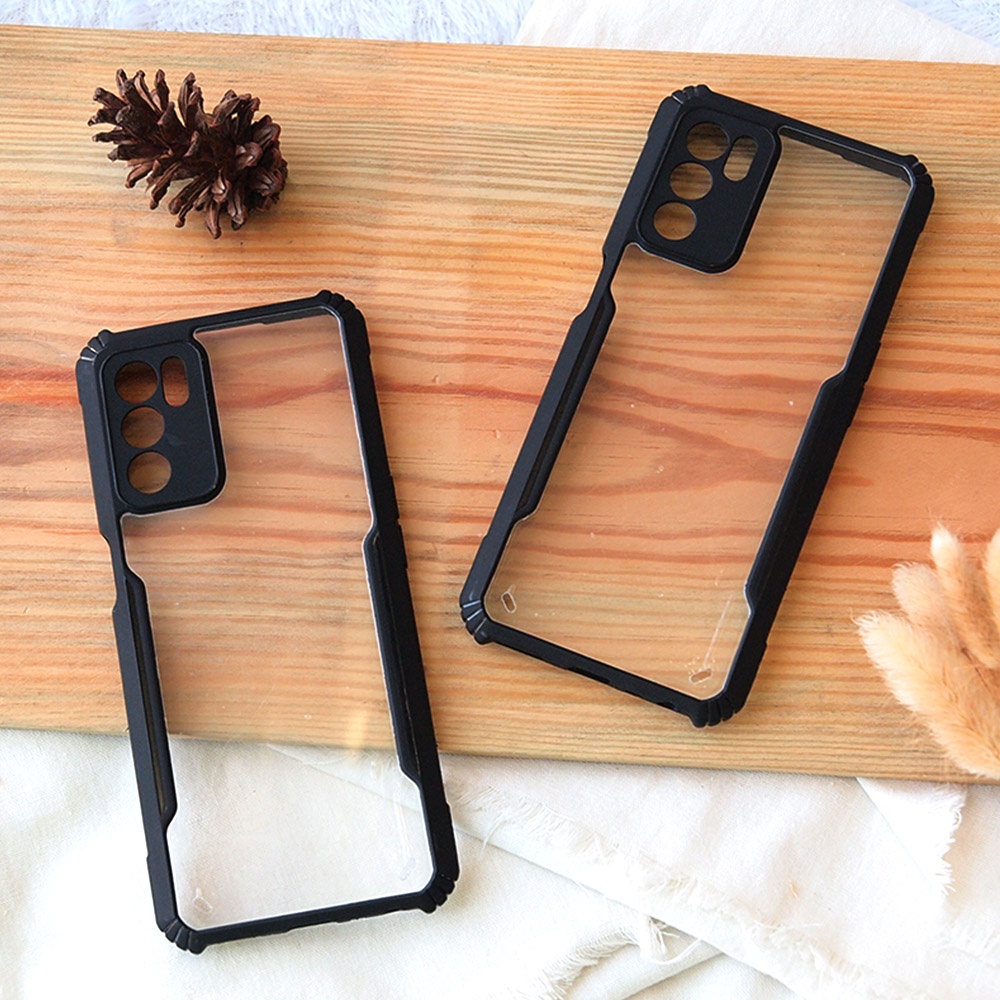 S/P - CASE OPPO A15 A16 RENO 5F 6 4G 6 5G REALME C21Y VIVO Y20 XIAOMI POCO M3 M3 PRO REDMI 10 HARDCASE FUSION