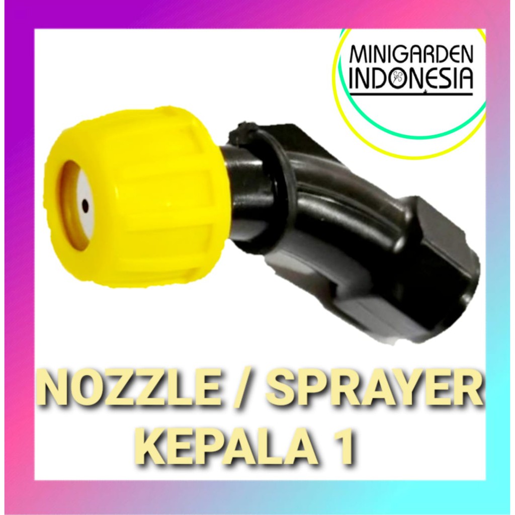 NOZZLE PLASTIK KEPALA 1 SPRAYER spuyer tembak hama alat siram irigasi taman pompa semprotan elektrik