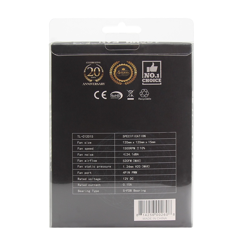 THERMALRIGHT TL-C12015 120mm SLIM PWM Fan