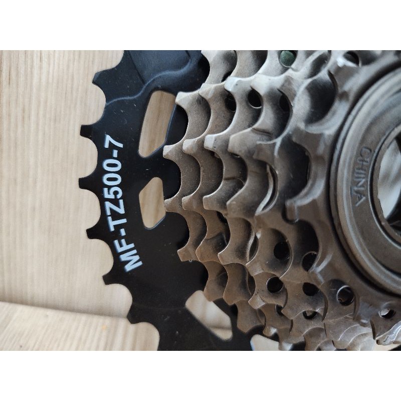 Sprocket Original Gir Susun Sepeda Drat 7 speed Megarange Shimano