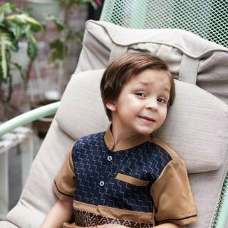 Baju koko anak RAYYAN BROWN original by koko alachwan kids Baju koko anak RAYYAN BROWN original by koko alachwan kids