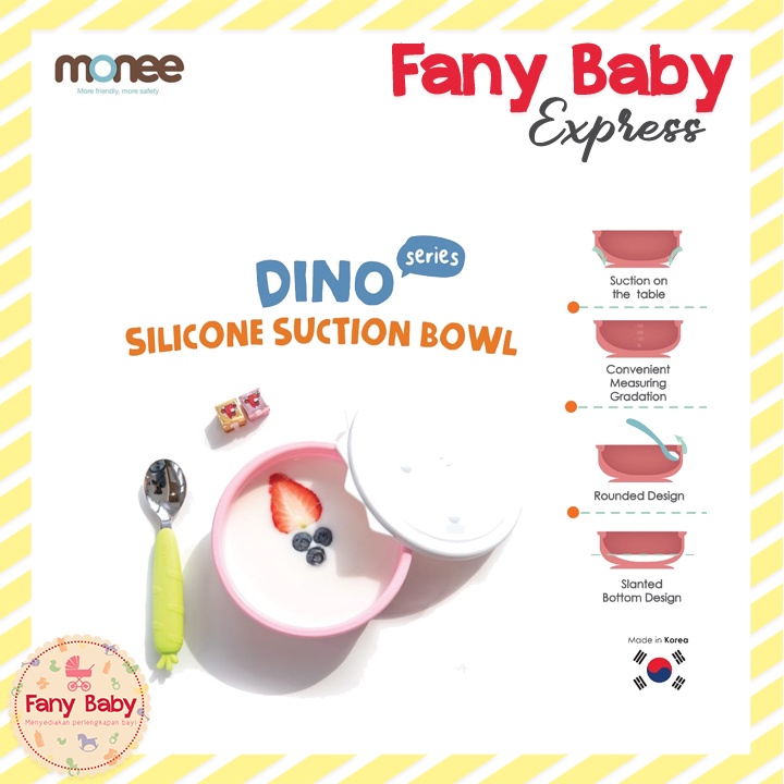 MONEE DINOSAUR SILICONE SUCTION BOWL