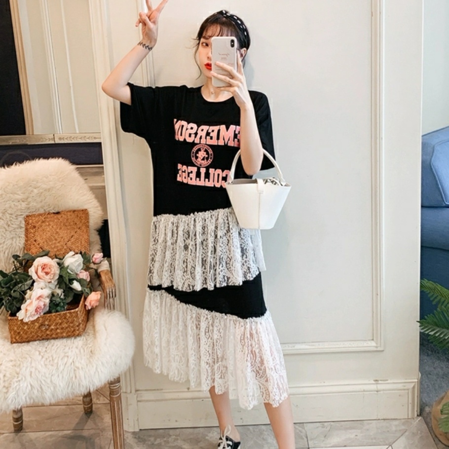 DRESS 86282 3M THREE M DAKOTA DROP WAIST DRES PREMIUM KOREA KOREAN FASHION CANTIK HARGA GROSIR IMPOR