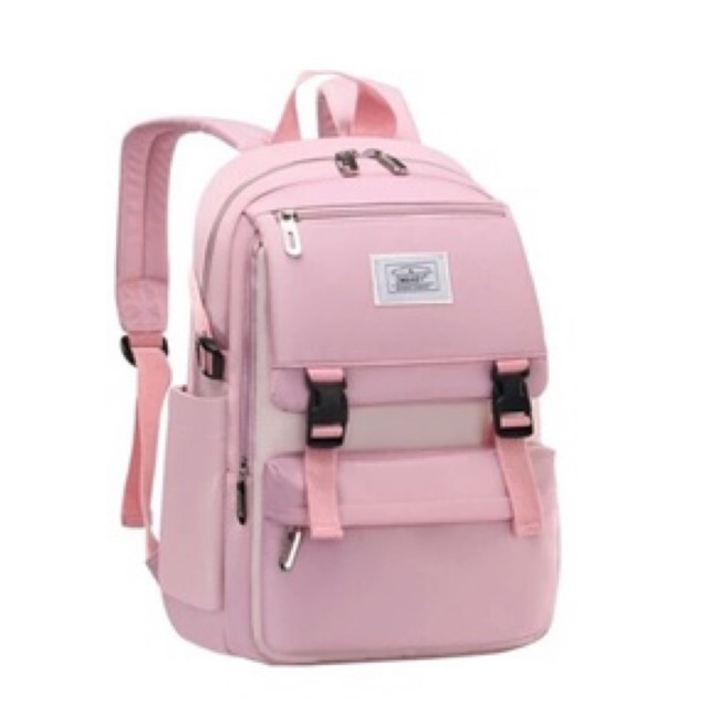 Tas Ransel Wanita Imbort Kantor Kerja Sekolah Kuliah Outdoor Trendy Kore - TAS RANSEL LAPTOP