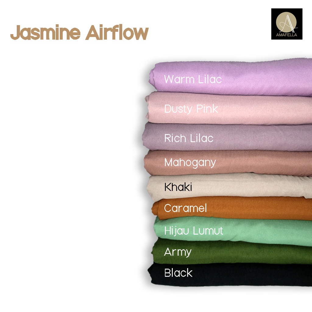 1/2 meter Kain Jasmine Airflow Crinkle