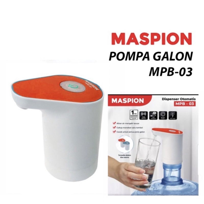 [ Maspion ] Pompa Galon Electrik Maspion MPB-03 Pompa Galon Portable