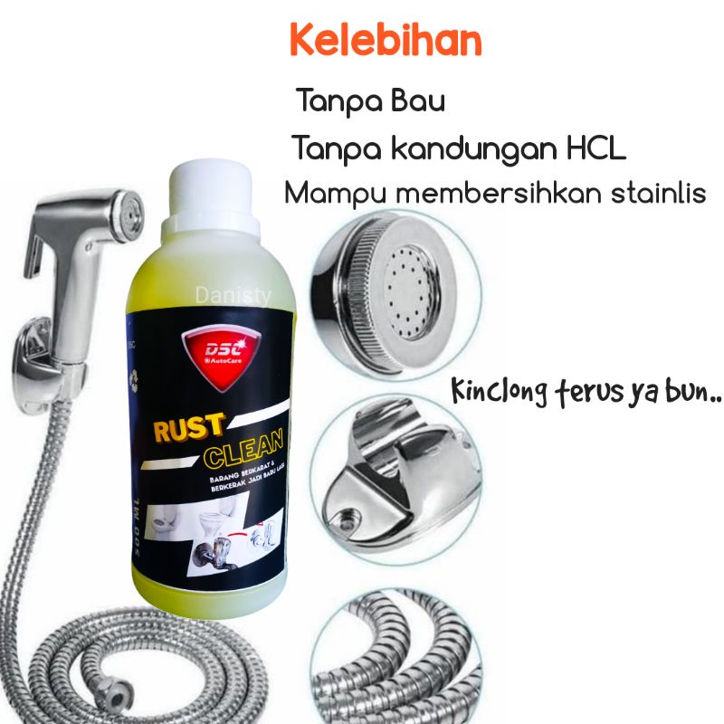 Pembersih karat dan kerak kamar mandi Rust clean /toilet/porselin/sower/kloset/badtaf/wastafel/kerak karat