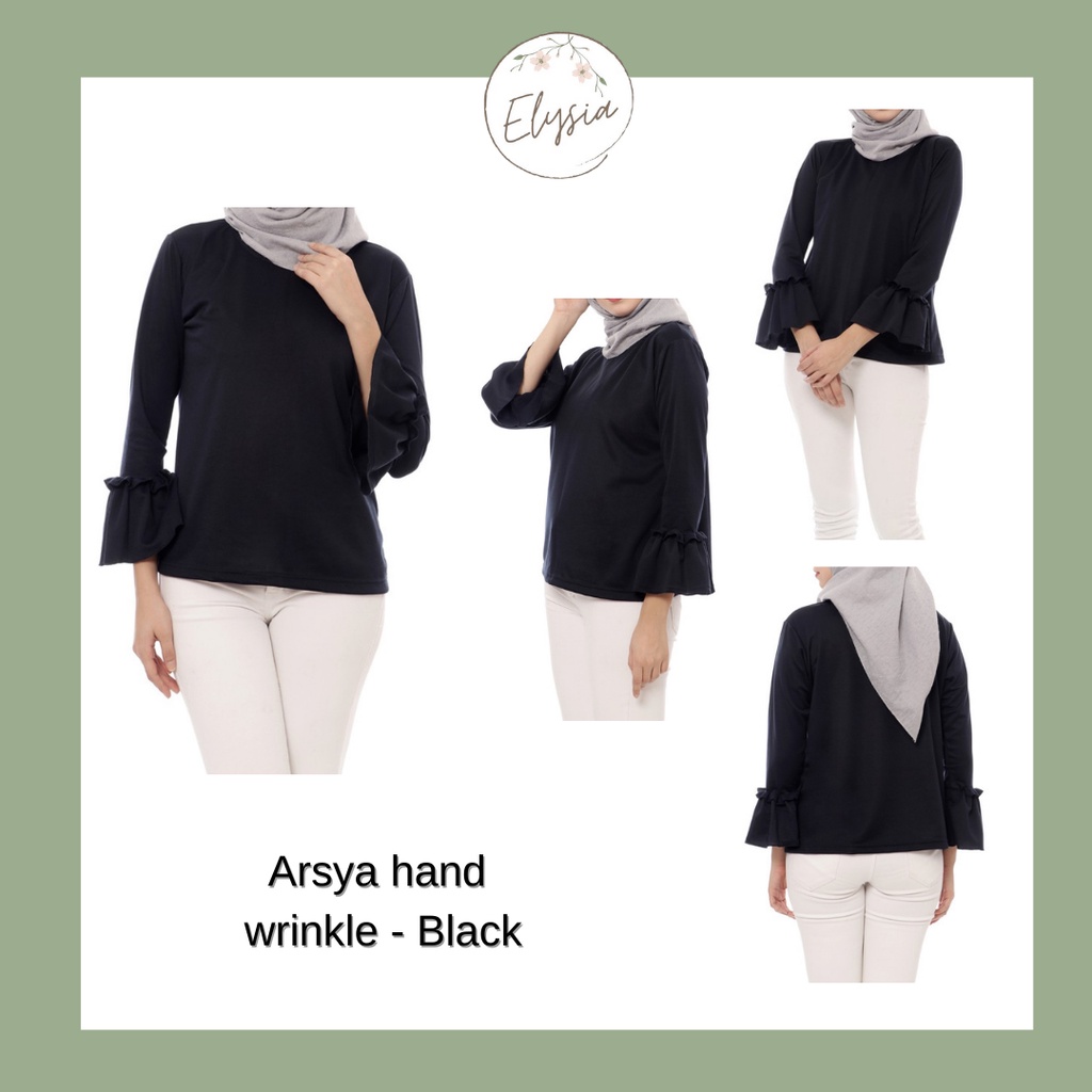 Arsya Hand Wrinkle Top - Baju/ Atasan Wanita