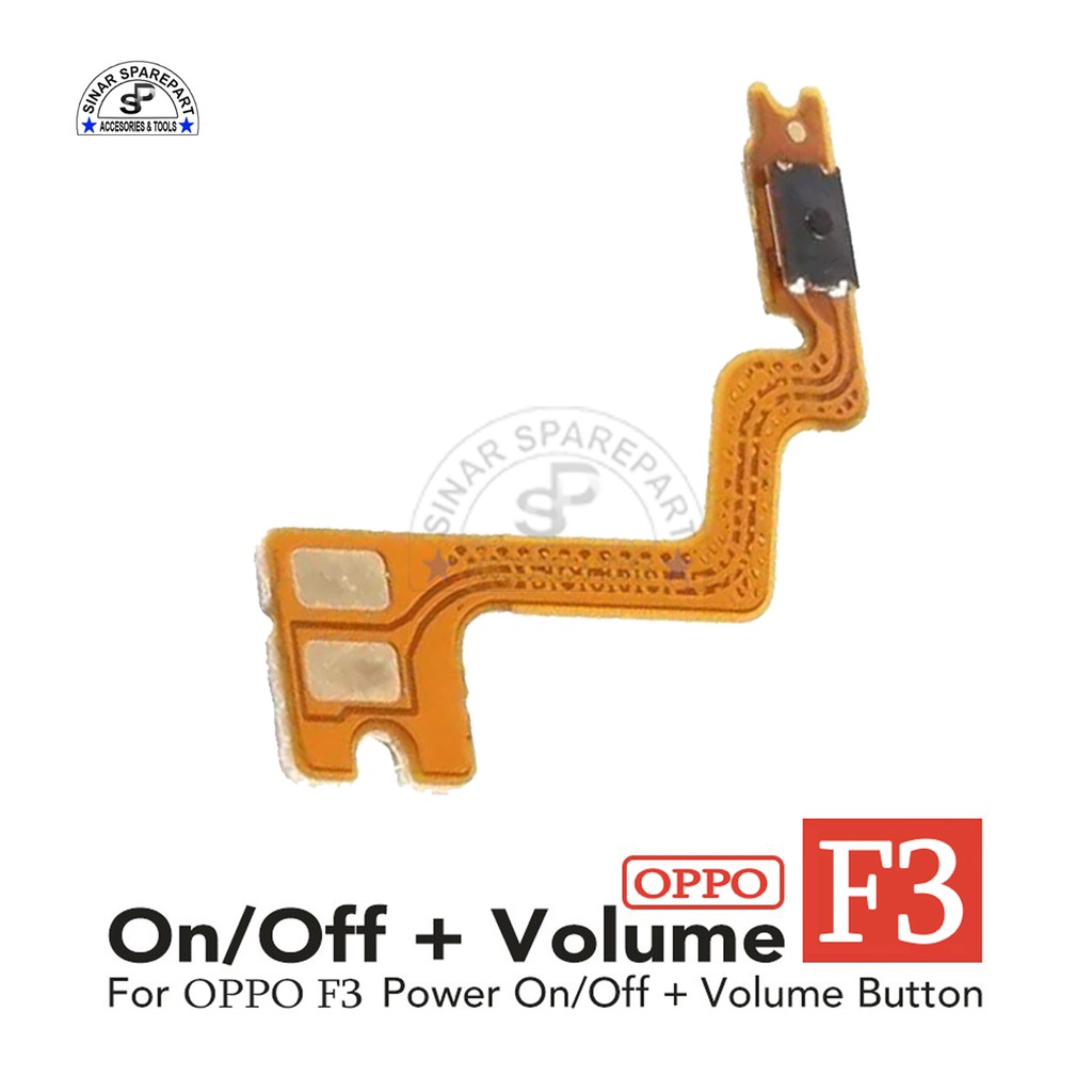 Power On Off Volume OPPO F3 Switch On/Off F3 Flexible Ori