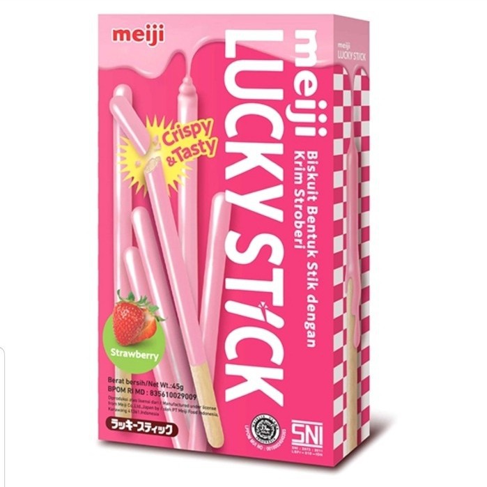 

MEIJI LUCKY STICK STROWBERRY 45G