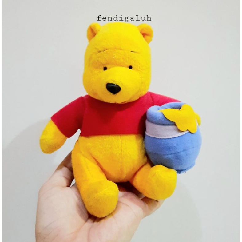 Pooh Madu Original Size 15 cm/ Boneka Winnie The Pooh/ Pooh