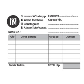 

nota 1/8 folio (10cmx7cm) minim order 8 buku