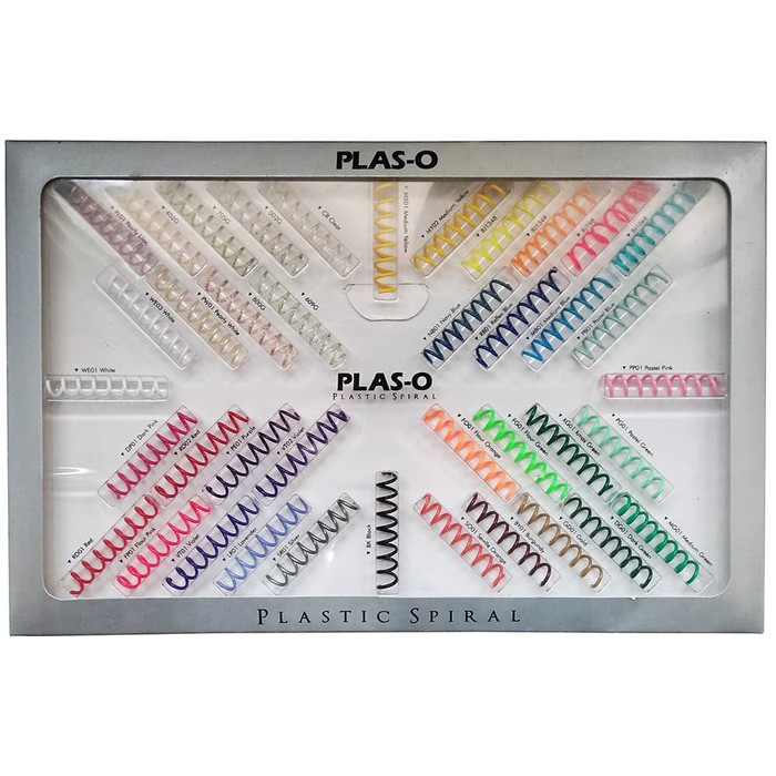 Sample Warna Plastic Spiral Plas-O - Jilid alt Kawat Spiral Wire