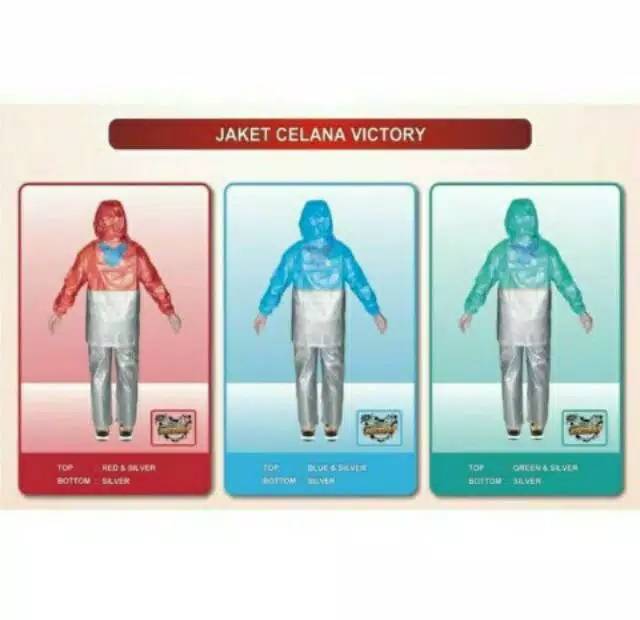 Jas hujan jaket celana Remaja VICTORY indoplast