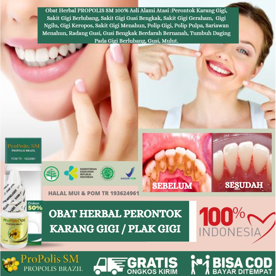 Obat Herbal Gigi Bolong, Gigi Keropos, Gigi Ngilu, Gigi Nyeri, Gigi Sensitif, Obat Gigi Supaya Kuat,