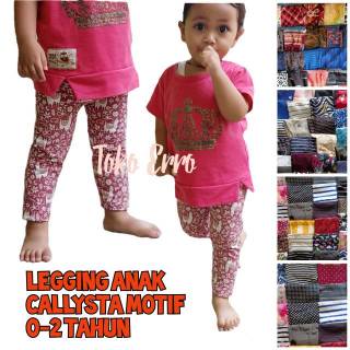 PILIH MOTIF Size XS Legging  CALLYSTA Bayi  celana  lejing 