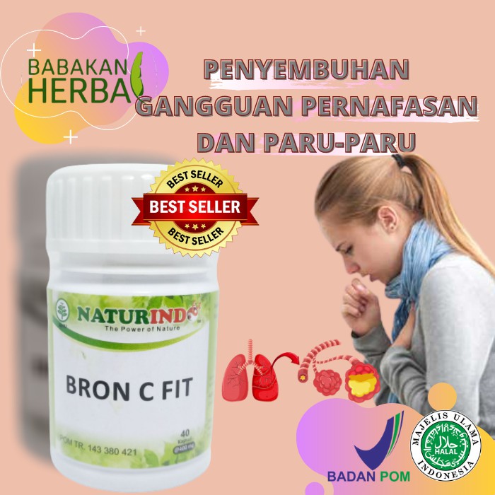 Jual Naturindo Bron C Fit Herbal Batuk Asma Sesak Nafas Radang Paru Paru Radang Tenggorokan Obat 7180