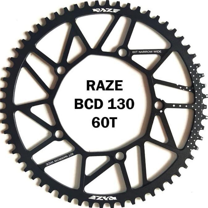 Raze Chainring SELI BCD 130 60T for Crank Litepro Shimano etc