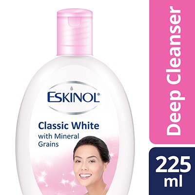 ESKINOL CLASSIC WHITE DEEP CLEANSER w/ MINERAL GRAINS 225ML