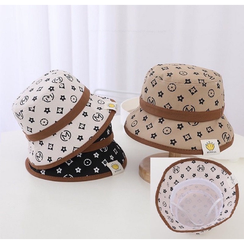 Topi Baseball Bucket Anak Laki Laki Anak Perempuan Import Model Bear xx