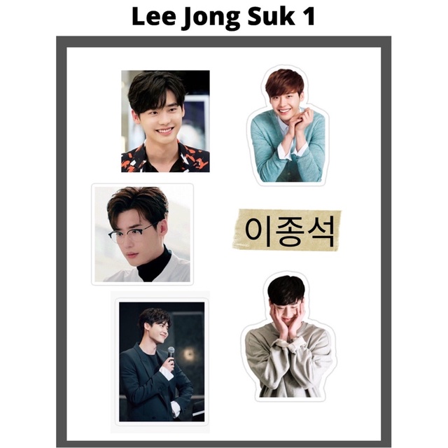 Sticker Set Aktor Korea Lee Jong Suk sticker hp sticker laptop aesthetic murah