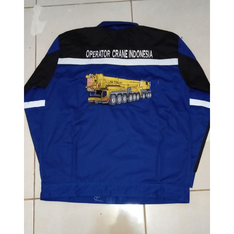 (READY) CODkemeja panjang kemeja safety baju lengan panjang pria bordir