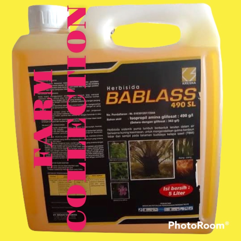 BABLASS 490SL 5Liter Herbisida Sistemik Tuntas Sampai Akar setara roundup Gempur Sidafos