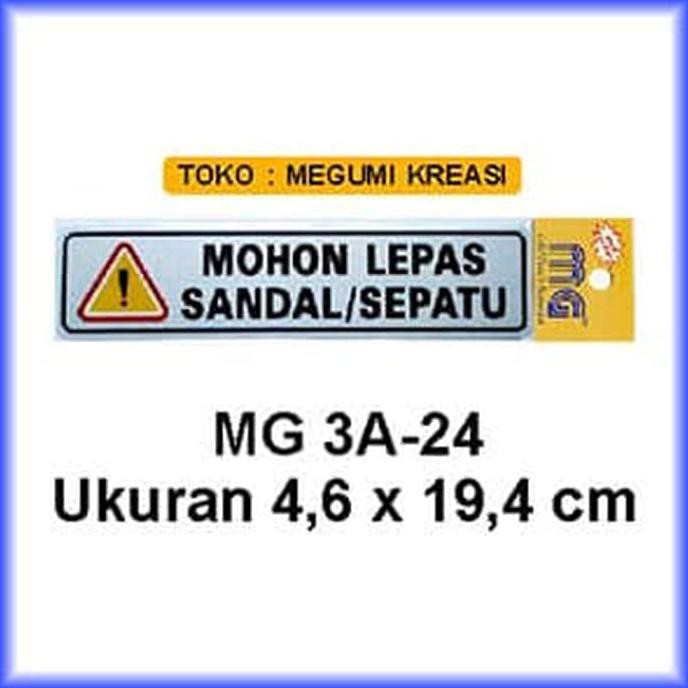

DISKON HARGA Signage/Label Mohon lepas Sandal 3A-24 ZD172