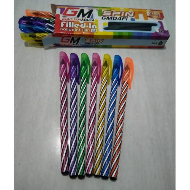 

❤ Pulpen / Pen / Bolpen / Bolpoin Murah Gadjah Mada Spin GM04Fi (per pcs) ❤
