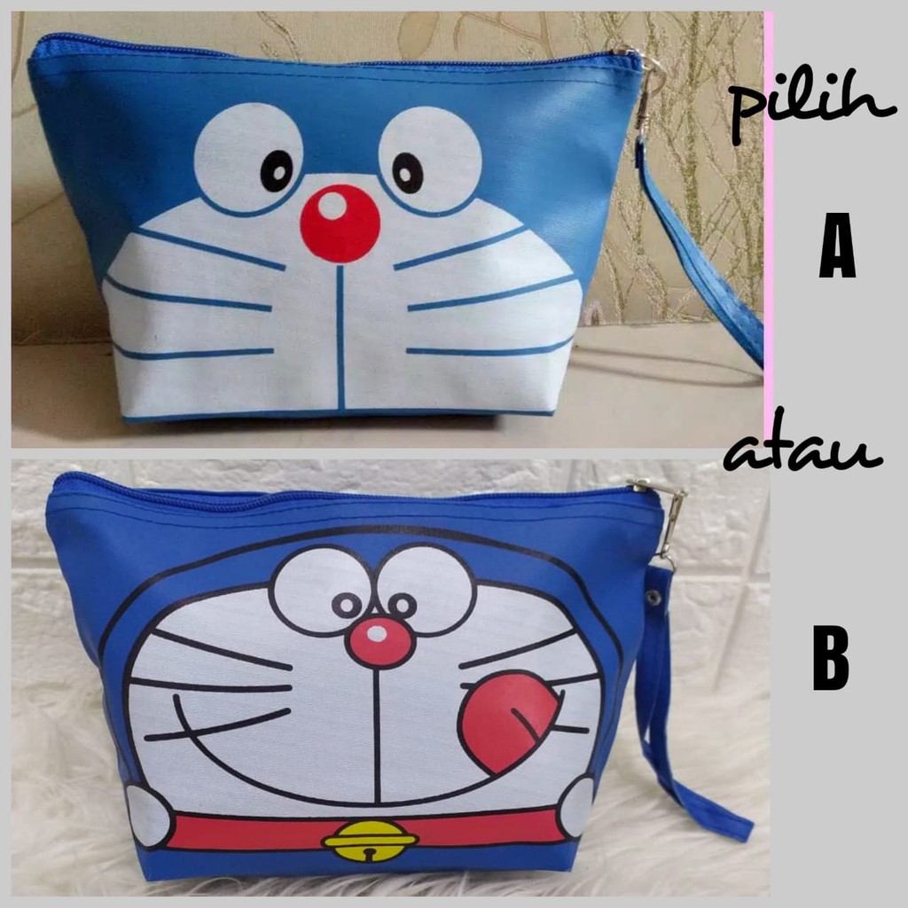  DORAEMON TAS  KOSMETIK DORAEMON DOMPET KOSMETIK DORAEMON 