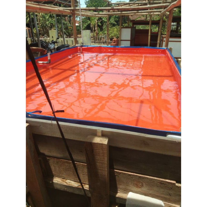 Terpal Kolam Ikan Ukuran 400x200x100cm Typea8 Sakura Bisa Cod Shopee Indonesia