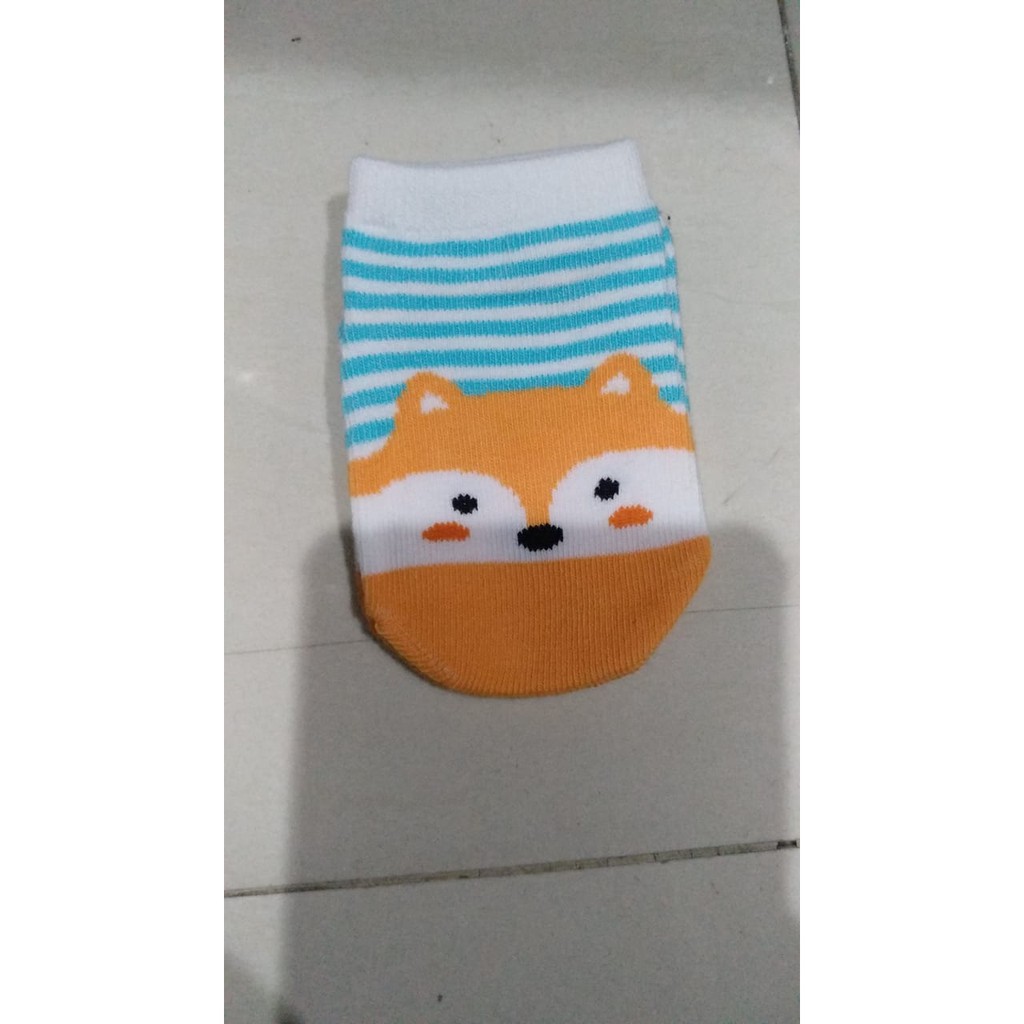 Kaos Kaki Bayi Salur Animal 0-2 Tahun Anti SLip Lucu &amp; Adem CBKS LC